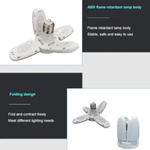 Fan Blade Led Bulb 28V Foldable LED Blade Fan Bulb ( 1 pc ) ( default, Standard ).