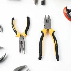 Long Nose & Flat Mouth Plier Combo – 2-Piece Steel Hand Tool Set. ( default, OS )