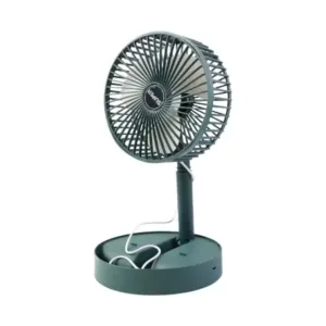 Telescopic Foldable Mini USB Desk Fan – Adjustable Portable Table Fan with Quiet Cooling for Home, Office & Travel ( green, OS )