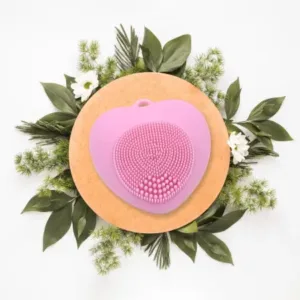 Waterproof Heart-Shaped Face Wash Brush | Silicone Facial Cleansing & Exfoliating Scrubber for Women ( default, Standard ).