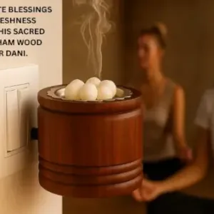 DIVYA SUGANDH Kapoor dani Electric Kapoor Kapur dani Camphor dani Kapoor Burner for Home Fragrance Room Freshener/Kapur Burner/Kapoor Dispenser/Camphor Holder for Pooja, Meditation Sheesham