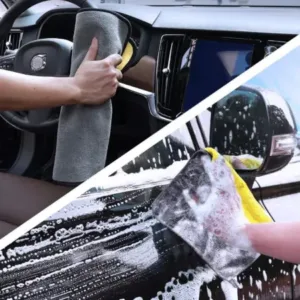 40x40 cm Microfiber Towel Cleaning Cloth for Car, Home, Kitchen and Multipurpose Cleaning, 1 Pc ( multicolor, OS )