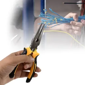 Long Nose & Flat Mouth Plier Combo – 2-Piece Steel Hand Tool Set. ( default, OS )