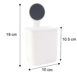 Wall Mounted Toothbrush Holder – No-Drill Space Saving Bathroom Organizer ( default, OS )