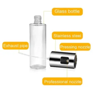 100ml Glass Oil Sprayer Dispenser Refillable Cooking Spray Bottle for Kitchen Use ( default, Standard ).