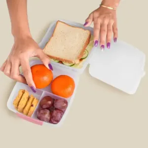 Airtight Multi-Compartment Lunch Box – 1400 ML Plastic Food Container ( default, OS )