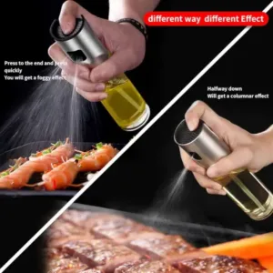 100ml Glass Oil Sprayer Dispenser Refillable Cooking Spray Bottle for Kitchen Use ( default, Standard ).