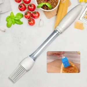 Silicone Oil Brush with Oil Dispenser | Food Grade BBQ Basting Brush for Baking, Grilling & Cooking ( default, OS )