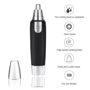 Original Sharp Steel Battery-Operated Ear & Nose Hair Trimmer – Grooming Tool ( default, standard )