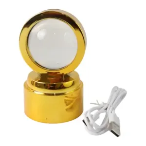 Ganpati Bapa 3D Crystal Ball LED Night Light – Divine Spiritual Glow ( default, OS )