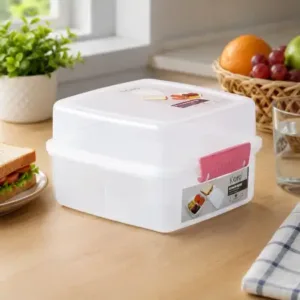 Airtight Multi-Compartment Lunch Box – 1400 ML Plastic Food Container ( default, OS )