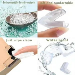 Pack of 12 pcs Silicon Corner Protector for Sharp Edges, Edge Protector for Furniture, Table Corner Guards for Sharp Edges, Baby Proofing Edge & Corner Guards (12 pcs, Transparent) ( default,