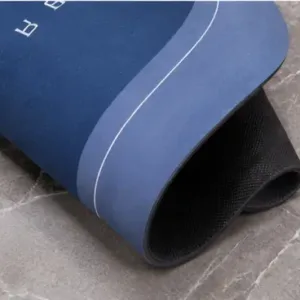 Anti-Skid Water Absorbent Oval Bathroom Mat – Quick Dry Rubber Floor Doormat for Bathroom & Kitchen ( blue, OS )