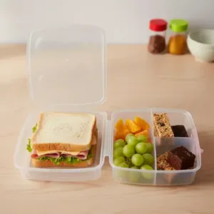 Airtight Multi-Compartment Lunch Box – 1400 ML Plastic Food Container ( default, OS )