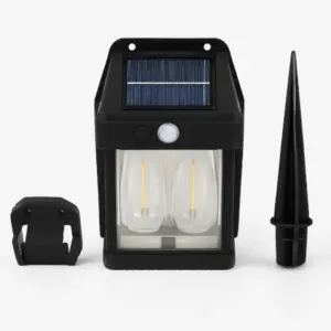 18W Solar Wall Double Light – Outdoor Waterproof LED Lantern with Motion Sensor, 2 Modes, Dusk to Dawn (Wireless, 1 Pc). ( default, OS )