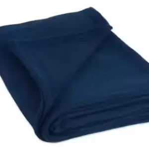 Plain Light Weight Polar Fleece Single Blanket ( blue, OS )