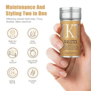 Wax Stick for Hair Styling – 75g Hair Wax Stick for Smooth, Frizz-Free & Flyaway Hair ( default, OS )