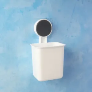 Wall Mounted Toothbrush Holder – No-Drill Space Saving Bathroom Organizer ( default, OS )