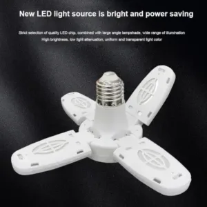 Fan Blade Led Bulb 28V Foldable LED Blade Fan Bulb ( 1 pc ) ( default, Standard ).