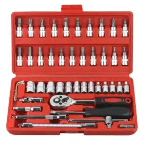 46 in 1 Socket Wrench Tool Kit Set for Car Bike Repair ( default, Standard )