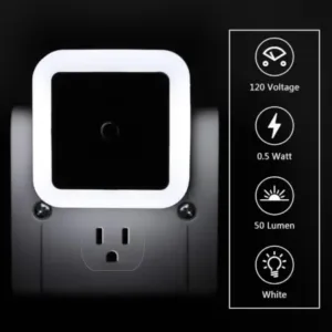 Smart LED Night Lamp Sensor Light Automatic On Off Plug in Night Light for Bedroom Hallway Stairs Kitchen Bathroom (Multicolor) ( default, OS )