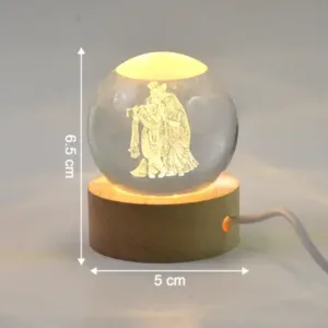 Crystal Ball Lamps For Bedroom 3D Lamps For Home Decoration 3D Crystal Ball Night Light Gifts For Women Gifts For Men Room Decor Items For Bedroom F | Flexible, Easy Release, Kitchen Use ( de