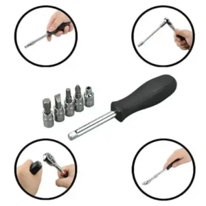 46 in 1 Socket Wrench Tool Kit Set for Car Bike Repair ( default, Standard )