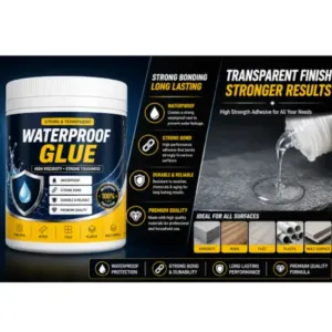 Transparent Waterproof Glue Sealant | High Strength Leak Repair Adhesive for Roof, Wall, Tile, Pipe & Crack Repair ( default, Standard )